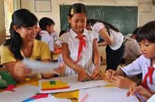Playtime in a classroom in Vietnam