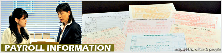 Payroll information for Japan - HTM Tokyo